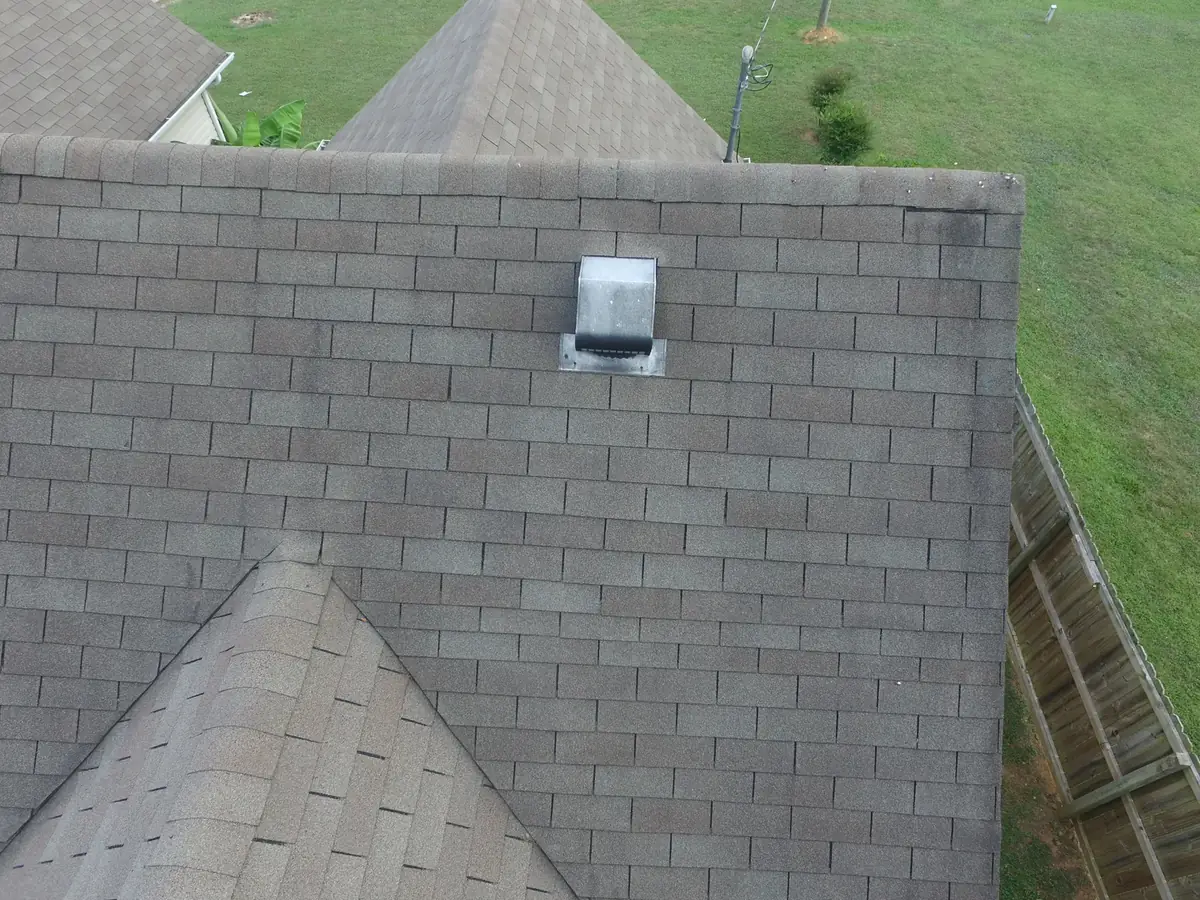 Aerial drone roof-inspection photo over Mankinville, Tennessee by Blue Raider Roofing & Contracting
