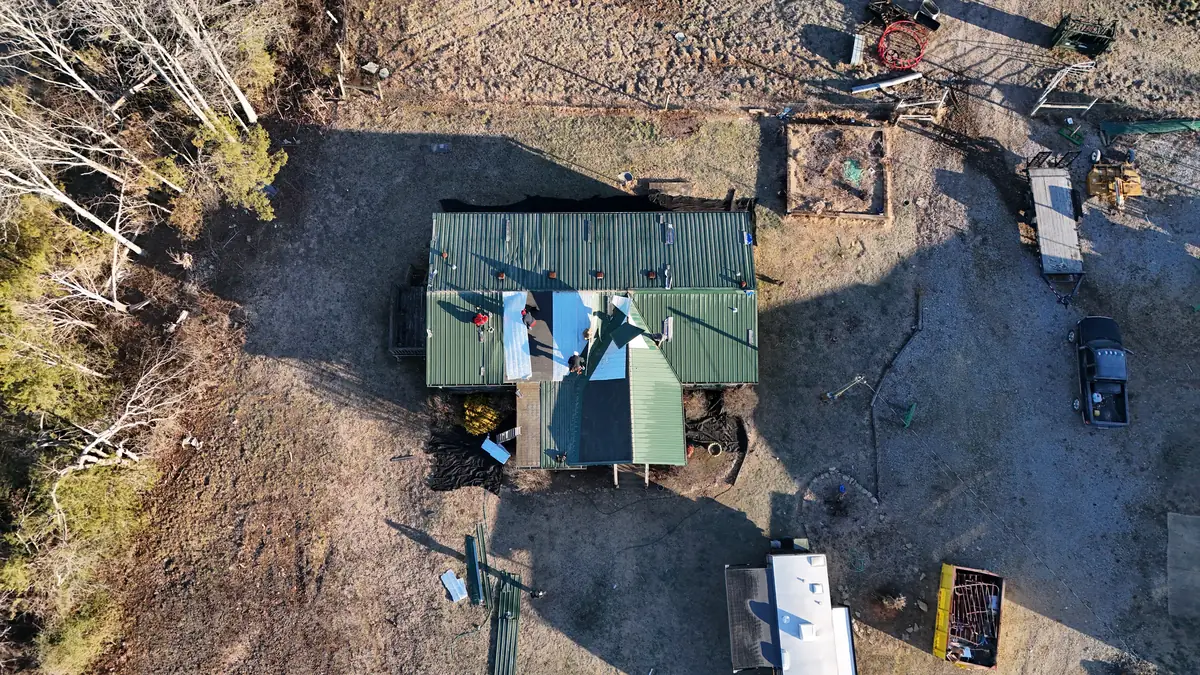 FAA Part 107 drone roof inspection in Spring Hill, TN by Blue Raider Roofing