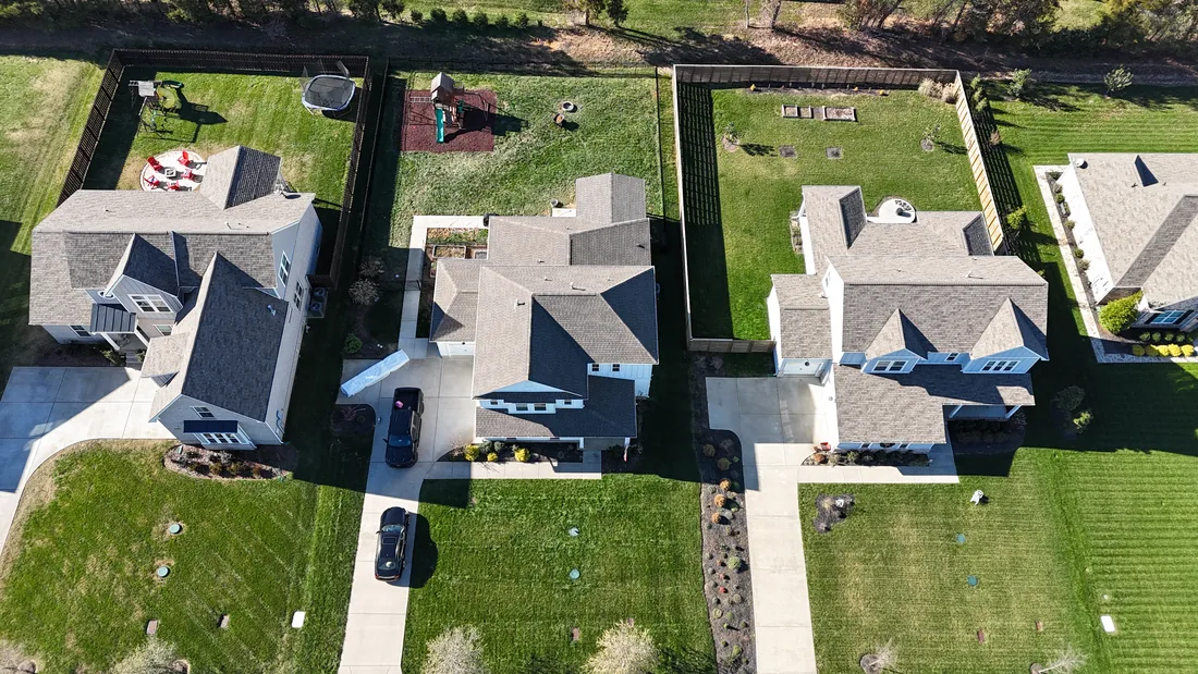 Aerial view of homes we serve